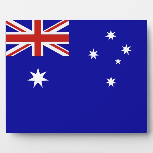 Plaque Photo Drapeau australien (Devant)