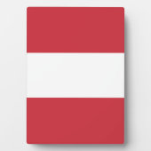 Plaque Photo Drapeau autrichien (Devant)