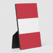 Plaque Photo Drapeau autrichien (Côté)