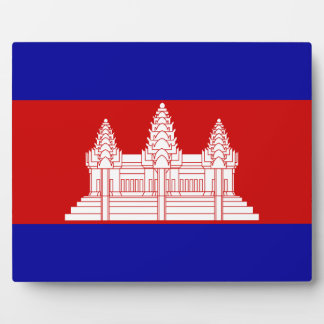 Plaque Photo Drapeau cambodgien