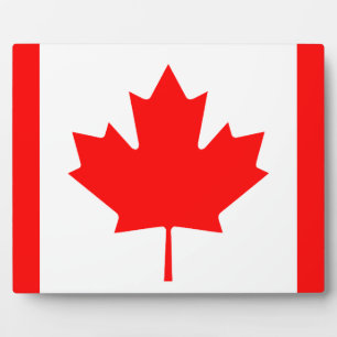 Plaque Photo Drapeau canadien