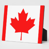 Plaque Photo Drapeau canadien (Côté)
