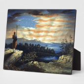 Plaque Photo Drapeau céleste américain dans le ciel, Guerre civ (Côté)