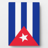 Plaque Photo Drapeau Cuba (Devant)