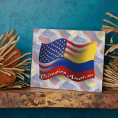 Plaque Photo Drapeau d'armure colombienne-américaine (Côté)
