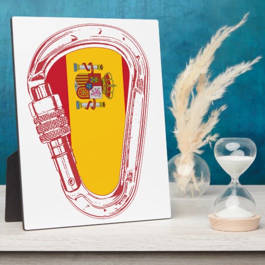 Plaque Photo Drapeau de carabinier espagnol (Côté)