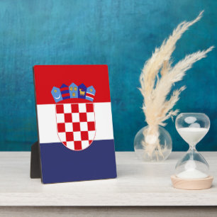 Plaque Photo Drapeau de Croatie