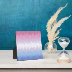 Plaque Photo Drapeau de fierté bigenre abstrait fluffy pastel b