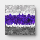 Plaque Photo Drapeau de fierté Greygender Boho Géométrique Mod (Devant)