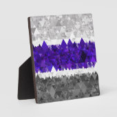 Plaque Photo Drapeau de fierté Greygender Boho Géométrique Mod (Recto)