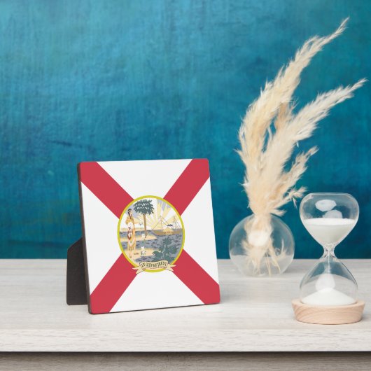 Plaque Photo Drapeau de Floride : L'état de soleil des Floridie (Insitu)