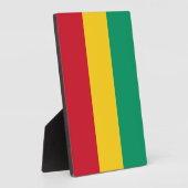 Plaque Photo Drapeau de Guinée (Côté)