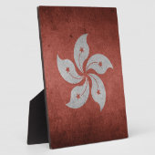 Plaque Photo Drapeau de Hong Kong (Côté)
