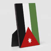 Plaque Photo Drapeau de Jordanie (Côté)