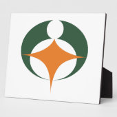 Plaque Photo Drapeau de Koga, Shiga, Japon (Côté)