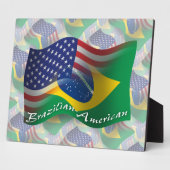 Plaque Photo Drapeau de la Brazilian (Côté)
