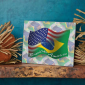Plaque Photo Drapeau de la Brazilian (Côté)