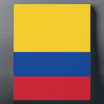 Plaque Photo Drapeau de la Colombie<br><div class="desc">Drapeau de la Colombie - Tricolor Nacional</div>