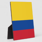 Plaque Photo Drapeau de la Colombie (Côté)