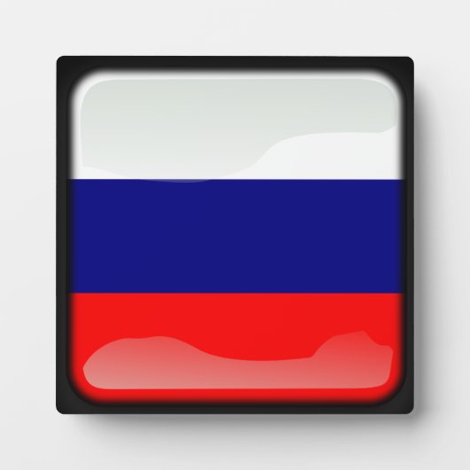 Plaque Photo Drapeau de la Fédération de Russie (Devant)