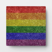 Plaque Photo drapeau de la fierté arc-en-ciel (Devant)