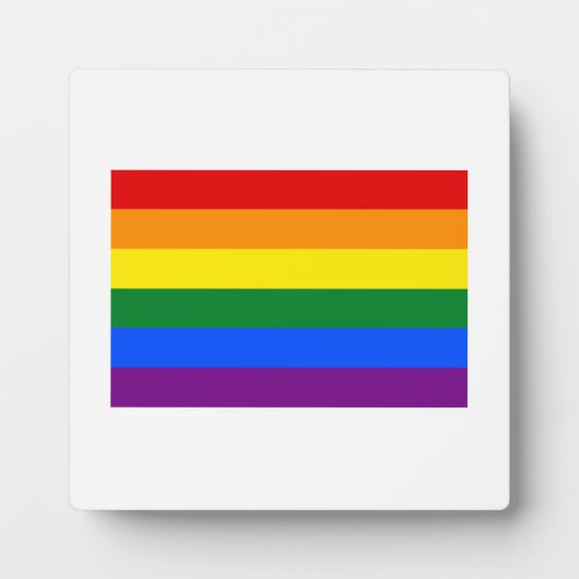 Plaque Photo Drapeau de la fierté gay (Devant)