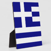 Plaque Photo Drapeau de la Grèce (Côté)
