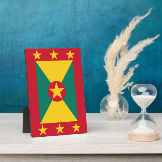 Plaque Photo Drapeau de la Grenade (Côté)