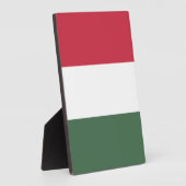 Plaque Photo drapeau de la Hongrie (Côté)