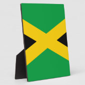 Plaque Photo Drapeau de la Jamaïque (Côté)