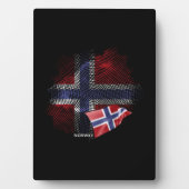 Plaque Photo Drapeau de la Norvège (Devant)