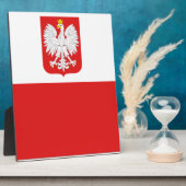 Plaque Photo drapeau de la pologne (Côté)