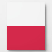 Plaque Photo Drapeau de la Pologne (Devant)