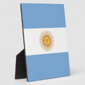 Plaque Photo Drapeau de l'Argentine (Côté)