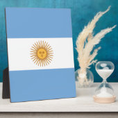 Plaque Photo Drapeau de l'Argentine (Côté)
