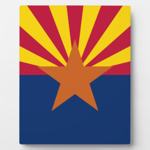 Plaque Photo Drapeau de l'Arizona, l'Américain The Copper State