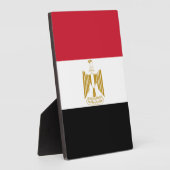 Plaque Photo Drapeau de l'Égypte (Côté)