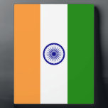 Plaque Photo Drapeau de l'Inde<br><div class="desc">Drapeau national de l'Inde.</div>
