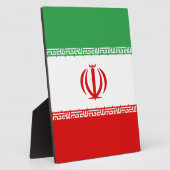 Plaque Photo Drapeau de l'Iran (Côté)