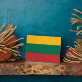 Plaque Photo Drapeau de Lituanie (Côté)