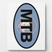 Plaque Photo Drapeau de l'Utah VTT (Devant)