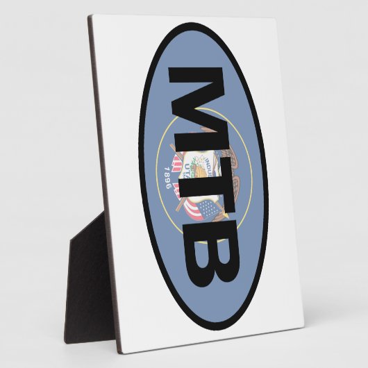 Plaque Photo Drapeau de l'Utah VTT (Côté)