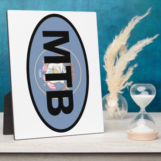 Plaque Photo Drapeau de l'Utah VTT (Côté)