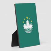 Plaque Photo Drapeau de Macao (Côté)