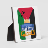 Plaque Photo Drapeau de Palestine (Recto)