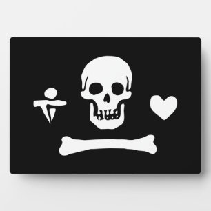 Plaque Photo Drapeau de pirate de Stede Bonnet Jolly Roger