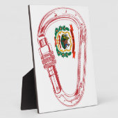 Plaque Photo Drapeau de Virginie-Occidentale Escalade carabiner (Côté)