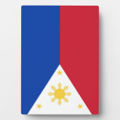 Plaque Photo drapeau des Philippines (Devant)