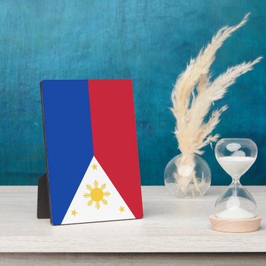 Plaque Photo drapeau des Philippines (Côté)