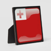 Plaque Photo Drapeau des Tonga (Recto)